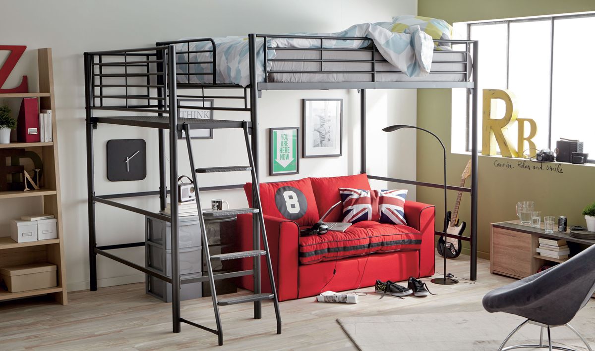 photo de 
 lit mezzanine deux place Alinea Alexi
