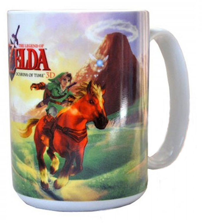 photo de 
 TASSE, "MUG"  ZELDA OCARINA OF TIME -  Link sur Epona
