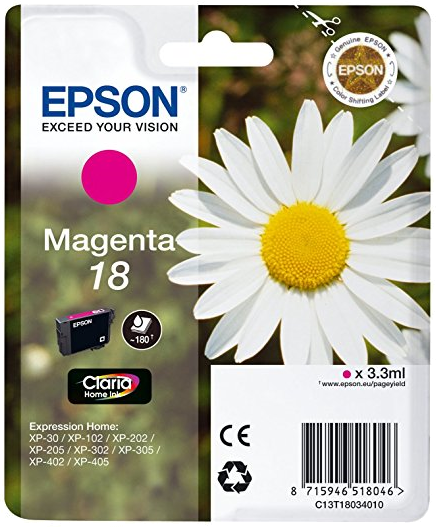 photo de Cartouche d'encre Epson Série Pâquerette 18 - Magenta